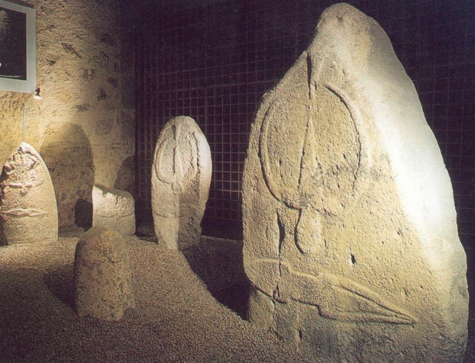 Menhir nel Museo delle statue - Laconi