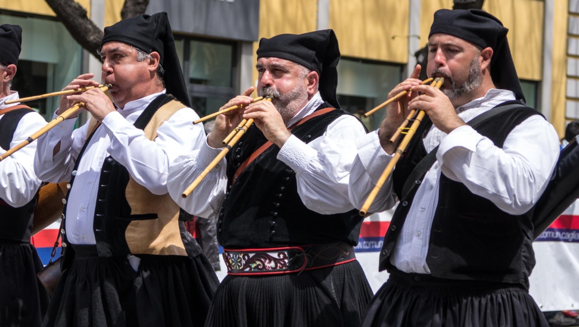 Suonatori di launeddas - Festa di Sant'Efisio