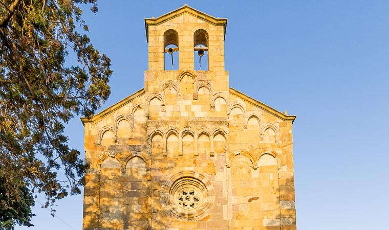 Facciata della chiesa di San Gregorio - Sardara