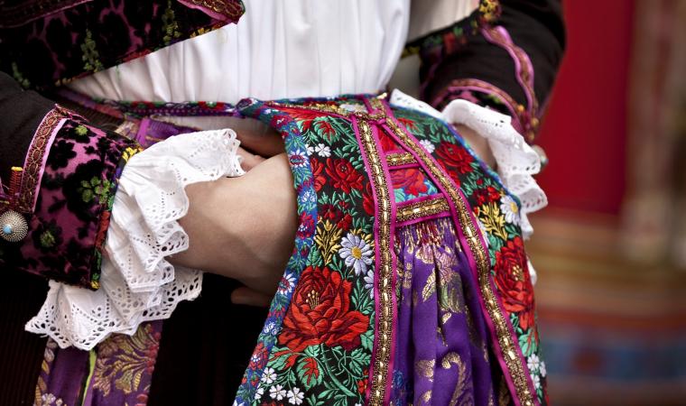 Cavalcata sarda, dettaglio abito tradizionale