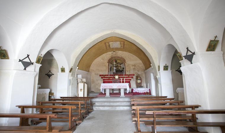 Chiesa di san Giorgio, interno - Lodine