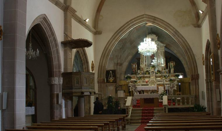 Chiesa di san Sebastiano, interno - Samugheo