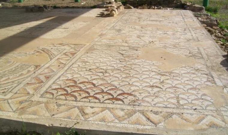 Mosaico policromo di san Cromazio - Villaspeciosa