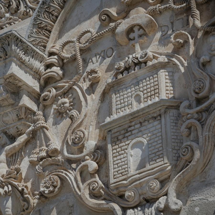 Cattedrale di San Nicola, particolare della facciata - Sassari